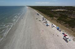 Our camp site along the beach